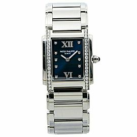 Patek Philippe Twenty 4 4910/10A Women Watch Blue Diamond