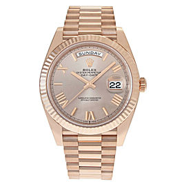 Rolex Day-Date 228235 18K Everose Gold Sundust Dial Aug 2021New Watch