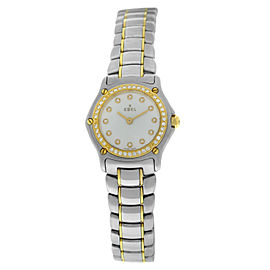 Ebel E1157114 MOP 18K Yellow Gold Diamonds Steel 23MM Quartz Watch