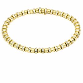 Women's Krypell Diamond 18k Yellow Gold Bead Choker Necklace ( 13.50 cttw )