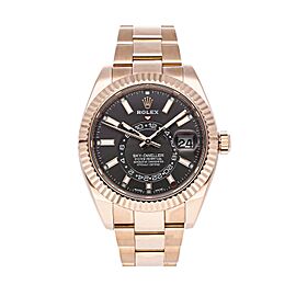 Rolex Sky Dweller Everose Gold 2021 Rhodium Dial Watch 42mm