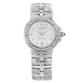 Raymond Weil Parsifal MOP Diamonds Stainless Steel Ladies Watch 9995-DBD
