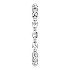 14K White Gold Diamond Ring Size 6.5