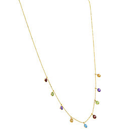 14K Yellow Gold Diamond Necklace