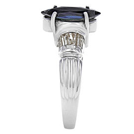 Platinum Sapphire, Diamond Ring