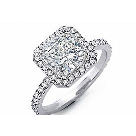 IGI Certified Lab Grown 2.08cts Diamond Engagement White Gold Ring w/Certificate