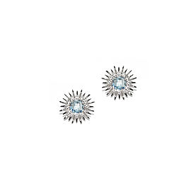 Anzie Sterling Silver Blue Topaz Earrings