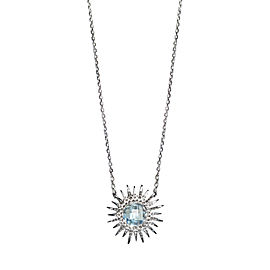 Anzie Sterling Silver Blue Topaz Necklace
