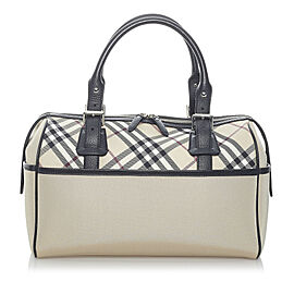 Burberry Supernova Check Boston Bag