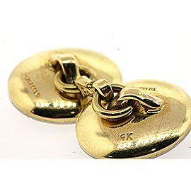 Tiffany & Co. 14k Gold Platinum Cufflinks & 2 Stud Set Black Mother Pearl Inlay