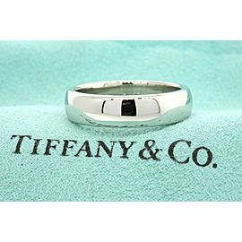 Tiffany & Co Platinum Classic Lucida Wedding Band Ring 6mm Size 6.5 US