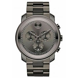 MOVADO MEN'S BOLD METALS 3600277 SWISS QUARTZ CHRONOGRAPH GRAY WATCH