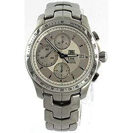 TAG HEUER LINK CJF2111.BA0594 CHRONOGRAPH AUTOMATIC SILVER EXHIBITION MENS WATCH