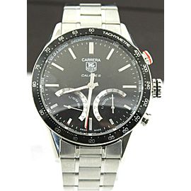 TAG HEUER CARRERA CV7A12.BA0975 LAPTIMER MENS CALBIRE S BLACK LUXURY WATCH