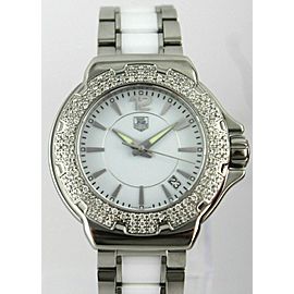 TAG HEUER FORMULA 1 WAH1215.BA0861 DIAMOND BEZEL CERAMIC & STEEL LUXURY WATCH