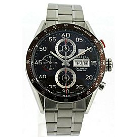 TAG HEUER CARRERA CV2A12.BA0796 DAY DATE AUTOMATIC CHRONOGRAPH BROWN STEEL WATCH