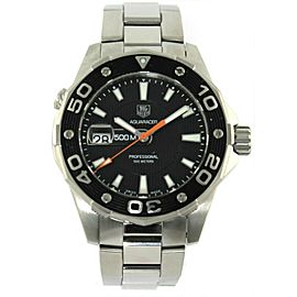 TAG HEUER AQUARACER WAJ1110.BA0871 500M DIVER BLACK SWISS QUARTZ MENS WATCH