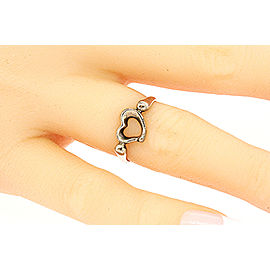 Tiffany & Co. Elsa Peretti Loving Heart Ring Sterling Silver sz 5.5