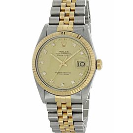 Rolex Datejust 16013 Diamond Dial Men's Watch