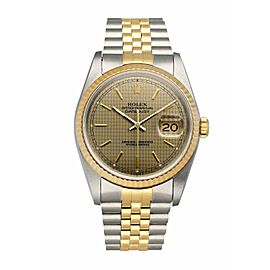 Rolex Datejust 16233 Honeycomb Dial Men's Watch