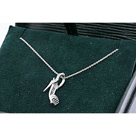 Roberto Coin High Heel Diamond Pendant Necklace Tiny Treasures 18k Gold Shoe