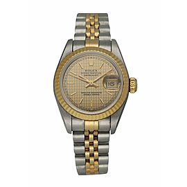 Rolex Datejust 69173 Honeycomb Dial Ladies Watch