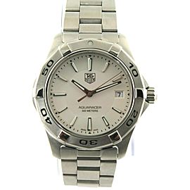 TAG HEUER WAP1111.BA0831 AQUARACER SWISS QUARTZ SILVER LUXURY AUTHENTIC WATCH