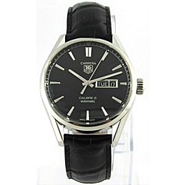 TAG HEUER CARRERA WAR201A.FC6266 MEN'S LUXURY AUTOMATIC CALIBRE 5 LEATHER WATCH