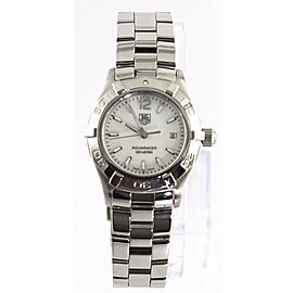 TAG HEUER LADIES AQUARACER WAF1414.BA0823 MOTHER OF PEARL STEEL QUARTZ WATCH