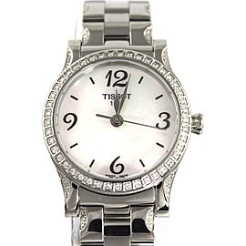 NEW TISSOT T CLASSIC T0282101111700 STYLIS-T DIAMOND SWISS PEARL LADIES WATCH