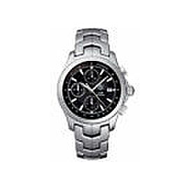 TAG HEUER LINK CJF2110.BA0576 CHRONOGRAPH AUTOMATIC STEEL BLACK LUXURY MEN WATCH