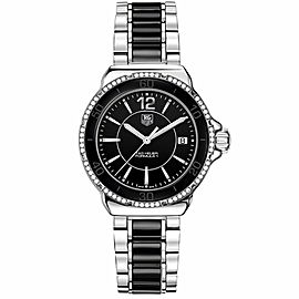 TAG HEUER FORMULA 1 WAH1212.BA0859 BLACK CERAMIC LADIES DIAMOND LUXURY WATCH