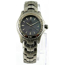 TAG HEUER LADIES LINK WJ1316.BA0573 BLUE PEARL SWISS QUARTZ LUXURY STEEL WATCH