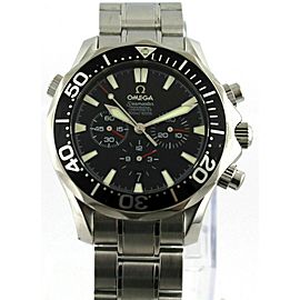 OMEGA SEAMASTER 2594.52 BLACK AUTOMATIC CHRONOGRAPH MENS SWISS LUXURY WATCH