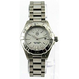 MINT TAG HEUER LADIES AQUARACER WBD1411.BA0741 MOTHER OF PEARL QUARTZ WATCH