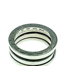 Authentic BVLGARI Bulgari B Zero 18K White Gold Ring Size 51