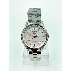 Tag Heuer Carerra with Diamonds MOP Dial 36mm Stainless Steel Watch