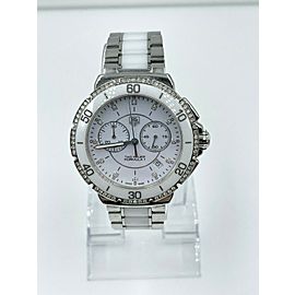 Tag Heuer Formula 1 White Ceramic Steel Diamond Watch