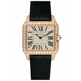 Cartier Santos Dumont Rose Gold Diamond Ladies Watch