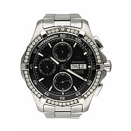 TAG Heuer Aquaracer Day-Date Diamond Bezel Mens Watch