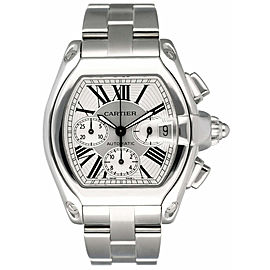 Cartier Roadster XL Sliver Dial Mens Watch