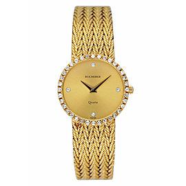Bucherer 18K Yellow Gold Diamond Dial Ladies Watch