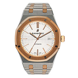 Audemars Piguet Royal Oak White Dial Mens Watch