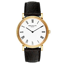 Patek Philippe Calatrava 18K Yellow Gold Mens Watch