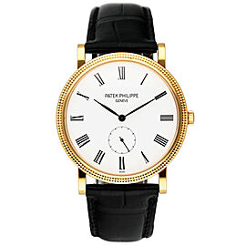 Patek Philippe Calatrava 18K Yellow Gold Mens Watch