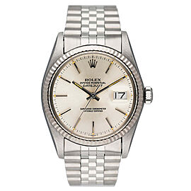 Rolex Datejust Silver Dial Mens Watch
