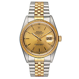 Rolex Datejust 16233 Champagne Dial Mens Watch