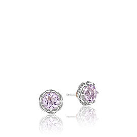Tacori 18K Rose Gold & Rose Amethyst Studs Earrings