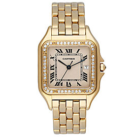 Cartier Panthere Large Size Diamond 18K Yellow Gold Watch