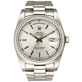 Rolex Day-Date 18K White Gold Mens Watch